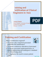 Training and Certification of Clinical Engineers in Asia