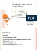 Resentation ON Private Equity AND ITS Recent Trends