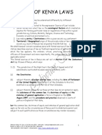 Sources of Kenya Laws-Modified For CCM On 26-04-2011