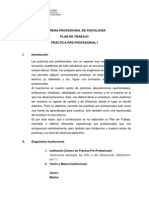 CARRERA PROFESIONAL DE PSICOLOGÍA - Plan de Trabajo