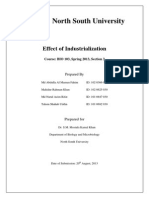 Effect of Industrilization