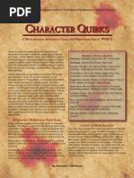 WFRP Quirks