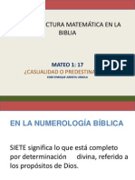 Una Estructura Matematica en La Biblia 1