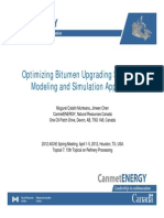 Optimizing Bitumen Upgrading Scheme