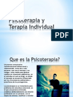 Psicoterapia y Terapia Individual