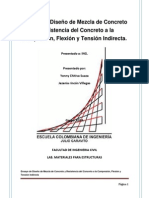 Ensayo de Diseño de Mezcla de Concreto