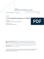 Assessing Metacognition in Children and Adults