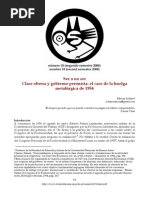 Schiavi Marcos - Ser o No Ser Clase Obrera y Gobierno Peronista El Caso de La Huelga Metalúrgica de 1954