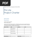 I+a Project Charter Template