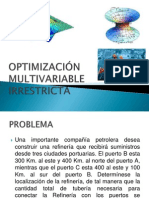 OPTIMIZACIÓN MULTIVARIABLE IRRESTRICTA Ultima