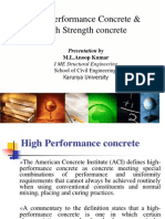 High Performance Concrete & High Strength Concrete: Presentation by