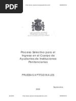 Examen Psicotecnico 2009