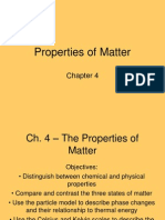 CH 4 - The Properties of Matter