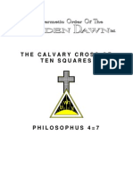 GOLDEN DAWN 4 7 The Calvary Cross of Ten Squares