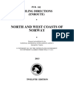 Pub. 182 North and West Coasts of Norway (Enroute), 12th Ed 2013