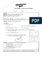 Introduction To Probability: Lesson Notes and Examples: Key Words