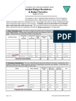 Detailed Budget Breakdown & Budget Narrative