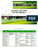 Nursing Care Plan of The Mother