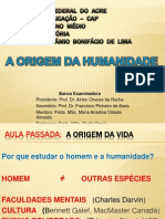 AULA OFICIAL - A Origem Da Humanidade