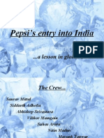 Pepsi S Entry Into India