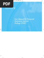 User Manual For Financial Statement Analysis Package