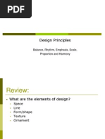 Design Principles: Balance, Rhythm, Emphasis, Scale, Proportion and Harmony