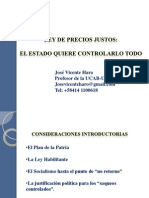 Resumen Presentacion de La Ley Orgánica de Precios Justos Jose Vicente Haro