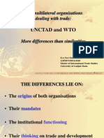 UNCTAD and WTO - More Differences Than Similarities