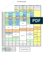 Color Coded Daily Homeschool Schedule