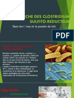 Recherche Des Clostridiums Sulfito-Reducteurs