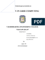 Security in Grid Computing: V.R.Siddhartha Engineering College. Vijayawada-07