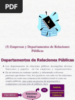 Empresas y Departamentos de Relaciones Públicas MB