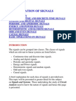 Classification of Signals