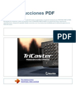 Manual de Instrucciones NEWTEK TRICASTER S