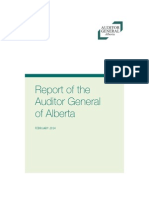 Alberta Auditor General Report, Feb. 2014