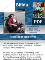 Spina Bifida Fact Sheet Presentation