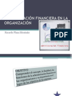 Administración Financiera en La Organización