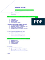 Respiratory Respiratory Physiology (MCQS)