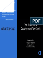 The Research & Development Tax Credit: Presented by