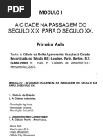 Arq5618 1 Aula HISTORIA DA CIDADE