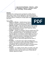 Unit 2 Planning Nature and Purpose - Steps Involved in