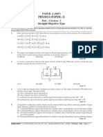 CareerPoint Iit JEE 2007 Paper I Question and Solutions