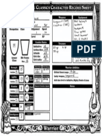 Warrior 1 - Dungeon Crawl Classics Character Sheet