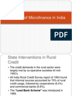 Evolution of Microfinance in India