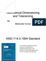 Geometrical Dimensioning and Tolerancing