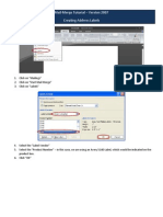 Mail Merge Tutorial v2007