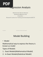 Regression Analysis (Cases 1-3)