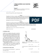 The Dog-And-Rabbit Chase Problem As An Exercise in Introductory Kinematics