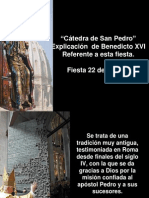 Catedra de San Pedro. 22 Febrero