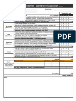 5S Audit Checklist - Workplace Evaluation